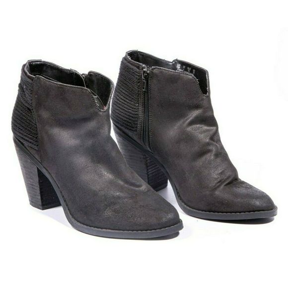 ❄️Carlos Santana Everett Black Ankle Cowgirl Boots11 - Picture 2 of 10